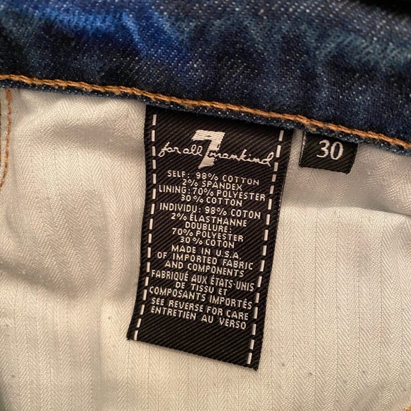 7 FOR ALL MANKIND Desert Oasis Denim Womens High Rise Cut Off Frayed Edges Short - Picture 14 of 15